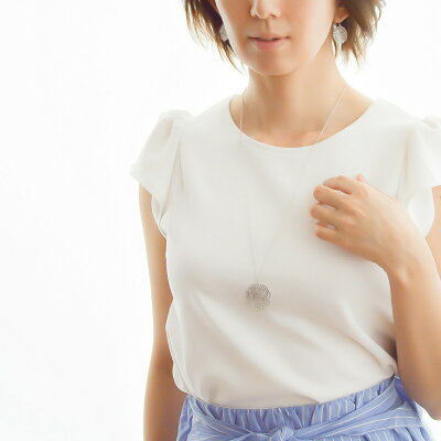 送料無料 ギフト レディース ネックレス ゴールド シルバー プレゼント naotjewelry Mesh Plate Necklace (gold & silver)