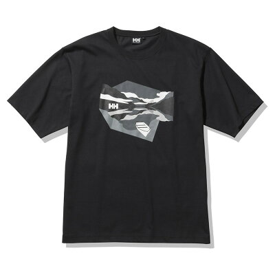 HELLY HANSEN(ヘリーハンセン) Men's S/S Landscape Tee(S/S ランドスケープ ティー)メンズ L ブラック(K) HE62132
