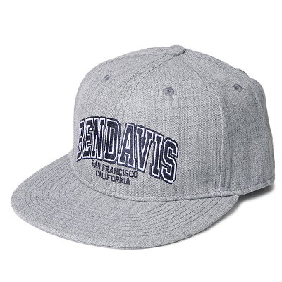 BEN DAVIS(ベンデイビス) 【22秋冬】SURGE FLAT BRIM CAP(サージ フラット ブリム キャップ) フリー GRAY BDW-8658