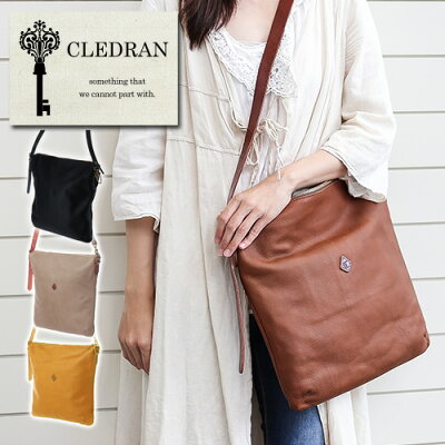 【期間限定エントリーで最大P22倍】 クレドラン CLEDRAN ショルダーバッグ【DOU/ドウ】 cl1600 レディース 斜めがけバッグ 人気 おしゃれ かわいい 革 レザー ポイント10倍 カバン あす楽 送料無料 プレゼント ギフト ラッピング無料 通販