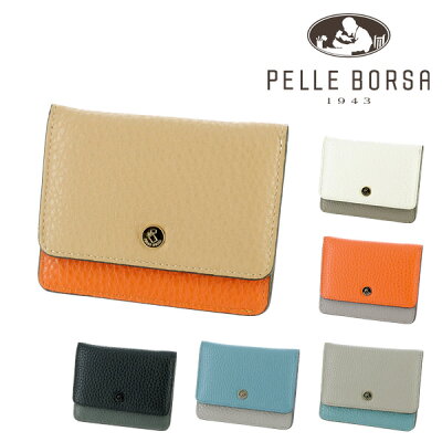 【楽天カード利用で最大P12倍】 ペレボルサ PELLE BORSA 二つ折財布 折り財布 ミニ財布 【Mano Goods/マーノグッズ】 204726 メンズ レディース ウォレット P10倍 あす楽 送料無料 プレゼント ギフト ラッピング無料 通販 一粒万倍日 吉日