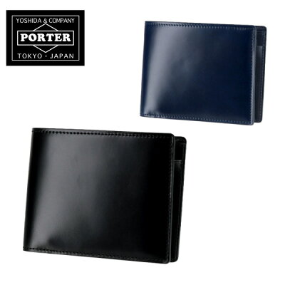 【20時よりエントリー&Rカードで最大P22倍】 吉田カバン ポーター PORTER 二つ折り財布 折財布 【BILL CORDOVAN/ビルコードバン】 184-02270 メンズ レディース 本革 革 レザー 日本製 P10倍 本革 革 レザー 日本製 あす楽 送料無料 プレゼント ラッピング無料 吉日