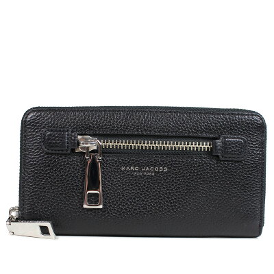 【最大1000円OFFクーポン】 MARC JACOBS GOTHAM ZIP AROUND WALLET マークジェイコブス 財布 長財布 レディース ゴッサム ラウンドファスナー レザー ブラック 黒 M0008449