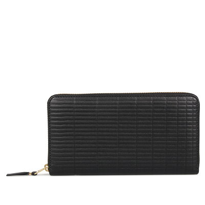 COMME des GARCONS BRICK WALLET コムデギャルソン 財布 長財布 メンズ レディース ラウンドファスナー 本革 ブラック 黒 SA0111BK