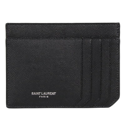 【最大1000円OFFクーポン】 SAINT LAURENT PARIS LOGO CARDHOLDER サンローラン パリ パスケース カードケース ID 定期入れ メンズ ブラック 黒 607914BTY0N