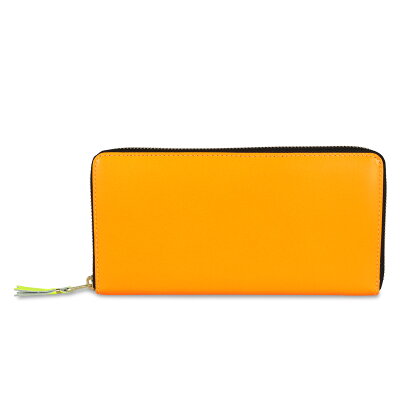 COMME des GARCONS SUPER FLUO コムデギャルソン 長財布 メンズ レディース ラウンドファスナー スーパー フロー ライトオレンジ SA0110SF