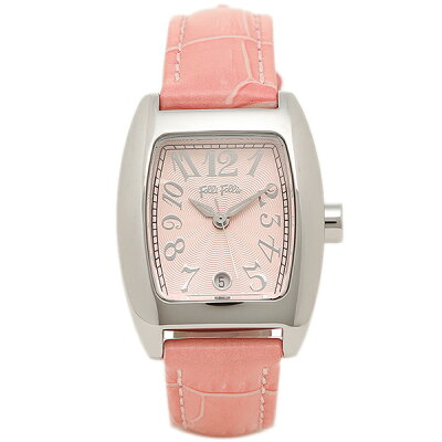 フォリフォリ 時計 レディース 腕時計 24ミリ ピンク レザー シルバーケース ピンク文字盤 S922 Pink Pink ビジネス 女性 ブランド 時計 誕生日 お祝い プレゼント ギフト お洒落