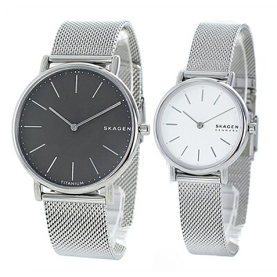 【全商品ポイント×2倍】SKAGEN スカーゲン 腕時計 ペアウォッチ メンズ レディース 薄型 スリム シルバー メッシュベルト ペア 時計 SKW6483SKW2692 記念日