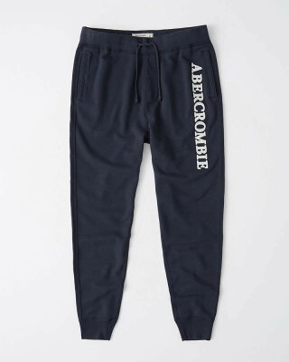 Abercrombie&Fitch (アバクロンビー&フィッチ) ジョガースエットパンツ (Logo Joggers) メンズ (Navy Blue) 新品 日本未発売