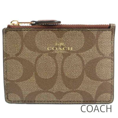 コーチ COACH 小銭入れ レディース 定期入れ パスケース カードケース IDケース コインケース キーケース シグネチャー 【送料無料(ネコポス メール便)】 ブランド コーチ正規品販売店 直営アウトレット店より直輸入 【あす楽】