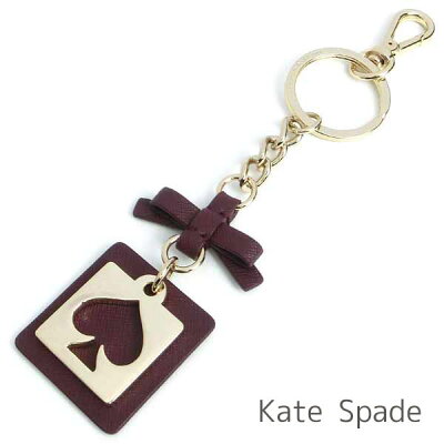 ケイトスペード kate spade キーホルダー レディース キーリング リボン キークリップ付き 【送料無料(ネコポス メール便)】 ブランド ケイトスペード正規品販売店 直営アウトレット店より直輸入 【あす楽】