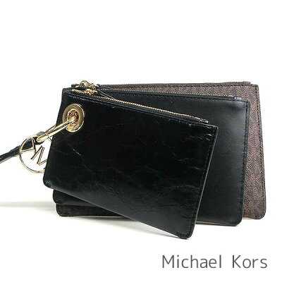 マイケル マイケルコース MICHAEL Michael Kors ポーチ 3個セット レディース iPhoneXSケース iPhone8ケース iPhone7ケース スマホケース スマートフォンケース レザー MK柄 【送料無料】 ブランド マイケルコース正規品販売店 直営アウトレット店より直輸入