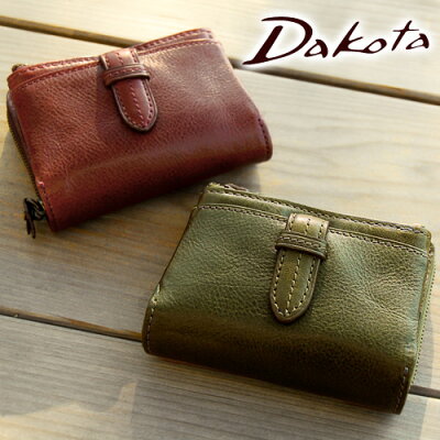 『マラソン限定で最大P22倍』 ダコタ Dakota 財布 クラプトン 二つ折り財布 正規取扱店 35102(30102) 牛革 ラウンドファスナー 女子 レディース 収納 ミニ財布 スリム レザー かわいい ブランド 上品 コンパクト 送料無料 プレゼント ギフト ラッピング無料