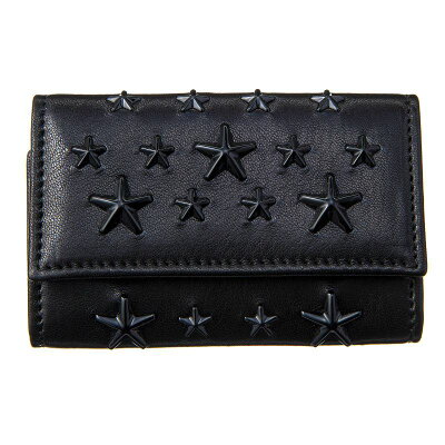 ジミーチュウ キーケース メンズ レディース ブラック JIMMY CHOO NEPTUNE ENL BLACK/BLACK ブラック 誕生日 ブランド かっこいい プレゼントにも 高級 20代 30代 40代 50代 60代