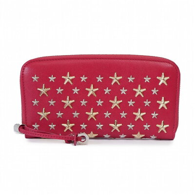 ジミーチュウ JIMMY CHOO ラウンド長財布 FILIPA LTR RASPBERRY/SILVER GOLD METALLIC MIX 誕生日 ブランド プレゼントにも 高級 20代 30代 40代 50代 60代