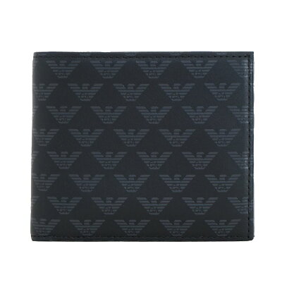 エンポリオアルマーニ メンズ 二つ折り財布 YEM122 YTO2J 84284 ブラック EMPORIO ARMANI ブランド 誕生日 プレゼント 新品 送料無料