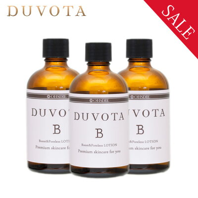 【3本セット割引】 毛穴 ふきとり 化粧水 DUVOTA(ドゥボータ)Bローション 100mL(約30-40日分)| ポアレスローション 洗顔 保湿 毛穴ケア 美白 ブースト 導入 ワンステップ ピーリング スクライバー 敏感肌 おすすめ※送料無料※1本あたり4,275円(税抜)