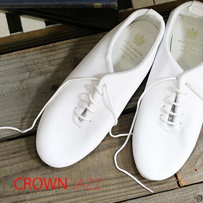 CROWN JAZZ WHITE ホワイト クラウン 靴 ジャズ ダンスシューズ レディース ladies 【 repetto レペット JAZZ 好きにもおすすめ 】