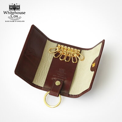 【ポイント20倍】ホワイトハウスコックス キーケース アンティークブライドル キーケースウィズリング Whitehouse Cox S9692 KEYCASE WITH RING