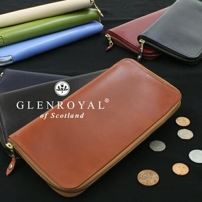 ブライドルレザー 財布 グレンロイヤル GLENROYAL オーガナイザー 03-5203 全8カラー TRAVEL WALLET WITH PEN HOLDER メンズ トラベルウォレット パスポートケース 新春 新年 プレゼント