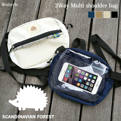 SCANDINABIAN FOREST スカンジナビアンフォレスト レジャーポシェット メンズ レディース ショルダーバッグ ミニバッグ スマホポーチ 旅行 ボディバッグ ウエストポーチ 入れたまま かわいい メール便