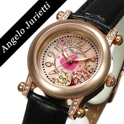 アンジェロジュリエッティ 腕時計 AngeloJurietti 時計 アンジェロ ジュリエッティ時計 Angelo Jurietti 腕時計 レディース ピンク AJ3110-3-BK 人気 ブランド 革 ベルト おしゃれ 可愛い プチプラ ローズゴールド ピンク ゴールド ギフト プレゼント 送料無料