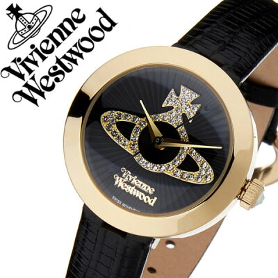 ヴィヴィアンウエストウッド 腕時計 VivienneWestwood 時計 ヴィヴィアン ウエストウッド 時計 Vivienne Westwood 腕時計 ヴィヴィアン 時計 クイーンズゲート レディース ブラック VV150GDBK 新作 人気 ブランド 革 レザー ギフト プレゼント ゴールド 送料無料
