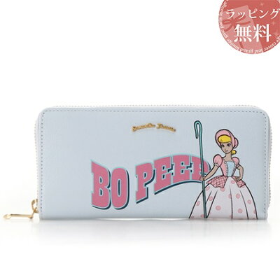 サマンサタバサ 財布 長財布 ラウンドジップ長財布 ボー・ピープ トイ・ストーリー コレクション ライトブルー Samantha Thavasa