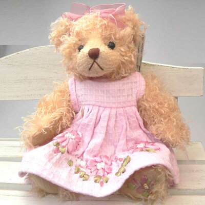 Settler Bears【セトラベアーズ】ハンドメイドテディベア Ruby ルビィー テディベア クマ くま ぬいぐるみ プレゼント クリスマスプレゼント 子供 女の子