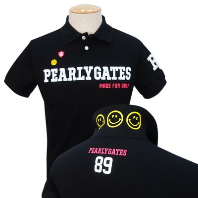 【2019・NEW DESIGN】PEARLY GATES CLUB SMILY スペシャルエディションパーリーゲイツ吸汗速乾UVケアメンズ半袖ポロシャツ =JAPAN MADE=9160263/19A【PXG】