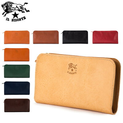最大1000円OFFクーポン イルビゾンテ Il Bisonte 長財布 L字ファスナー C0909 (P) PORTAFOGLIO ロングウォレット 小銭入れ付き 財布 レザー 革 本革 プレゼント あす楽