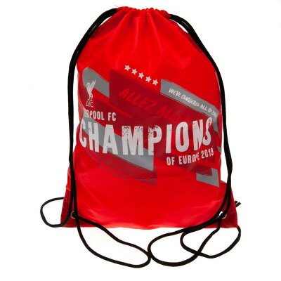 リバプール フットボールクラブ Liverpool FC オフィシャル商品 Champions Of Europe ナップサック ジムバッグ 【楽天海外直送】