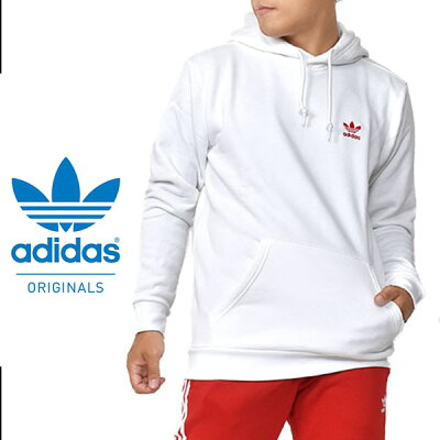30%OFF 送料無料 長袖 スウェット パーカー adidas ORIGINALS アディダス オリジナルス メンズ ESSENTIAL HOODIE 裏毛 トレーナー プルオーバー フーディー フーディ ホワイト 白 2020秋新色 GVT96