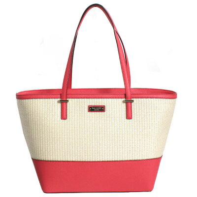 かごバッグ ケイトスペード レディース ショルダーバッグ トートバッグ CEDAR STREET STRAW SMALL HARMONY PXRU5685-604 ナチュラル/ダークピンク