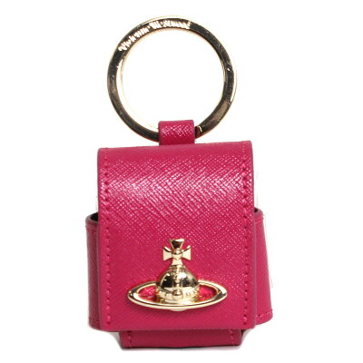 【送料無料】Vivienne Westwood ヴィヴィアンウエストウッド airpodsケース VICTORIA SMALL ROUNDED AIRPOD CASE オーブ 53020072 40565 G403 PINK キーリング バッグチャーム ピンク