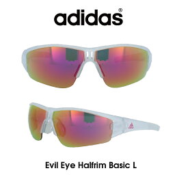 アディダス Adidas (アディダス) サングラス Evil Eye Halfrim Basic L イーブルアイ ハーフリムベーシック AD08-75-1201-L グレー/パープルミラー レンズ 人気モデル UVカット アウトドア ドライブ スポーツ