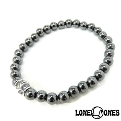 【LONE ONES】ロンワンズ【送料無料】【あす楽】/MF Stone Bracelet - Hawk Bead Small ストーンブレスレット/ホークビード スモール ストーンブレスレット/6mmストーン/天然石/シルバー