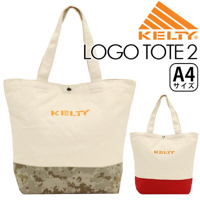 KELTY ケルティ LOGO TOTE 2 ロゴトート2トートバッグ バイカラー キャンバストート メンズ レディース 男女兼用 ネイビー 16L 2592114