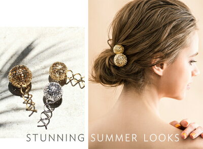 France Luxe フランス ラックス スクリュー ピン メタル メッシュ ボール スクリュー ピンL レディース ヘアアクセサリー プレゼント ギフト 正規品