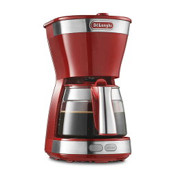 デロンギ コーヒーメーカー デロンギ　アクティブ　ドリップコーヒーメーカー　パッションレッド　ICM12011J-R