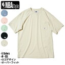 【NBA Style】NBA ロゴ ポケット付き 半袖 Tシャツ オーバーサイズ 韓国ファッション