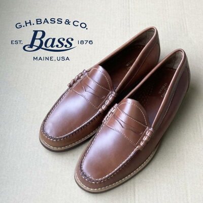 【週末限定クーポン有】アウトレット品 G.H.BASS ジーエイチバス【LARSON ラーソン】ローファー マッケイ製法 コインローファー ペニーローファー 革靴 ドレス シューズ バス