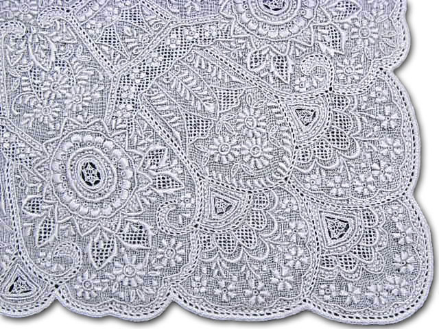 史上一番安い 最上級スワトウ刺繍ハンカチ - ハンカチ