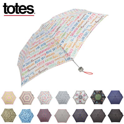 TOTES トーツ 折りたたみ傘 TOTES LINE ライン MINI ミニ 手動開閉 8374 晴雨兼用 メンズ レディース umbrella 雨具【送料無料】