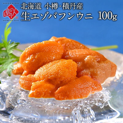 お中元 うに 北海道 小樽・積丹産 生エゾバフンウニ 100g 生うに 塩水パック雲丹 塩水うに グルメ ギフト 食品 寿司 贈り物 お土産 海鮮 お取り寄せ 御中元