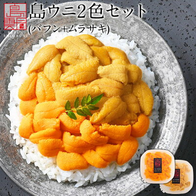 【ご予約受付中】うに ウニ 幻のうに2色食べ比べセット 180g【送料無料】日本最北の島 北海道 礼文・利尻島産エゾバフンウニ・キタムラサキウニ 各90g【配達日指定不可】塩水パック ギフト グルメ 食品 寿司 塩水うに 生うに ご飯のお供 ご飯のおとも