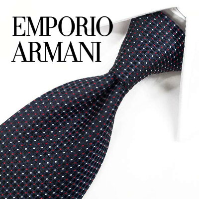 エンポリオ アルマーニ ネクタイクリアランスセール品 13900円→10800円 EMPORIO ARMANI ネクタイ ブラック/レッド 8.5cm幅 【ブランド・プレゼント・成人祝い・入社祝い・バースデー・バレンタイン】 EA45【ラッピング無料・送料無料】
