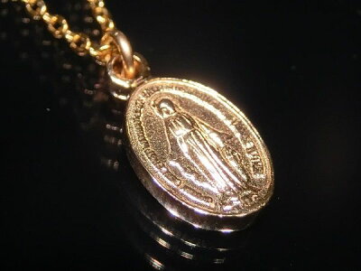 18金 ネックレス メンズ マリアメダイ ネックレス ゴールド ネックレス 18KYG メンズ ネックレス アクセサリー 45cmチェーン ss