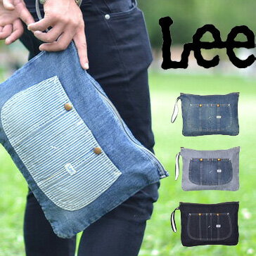 Lee(リー) CLUTCH BAG クラッチバッグ クラッチポーチ デニム ヒッコリー クラッチバック 鞄 かばん メンズ レディース 定番 LA0145 【楽ギフ_包装】