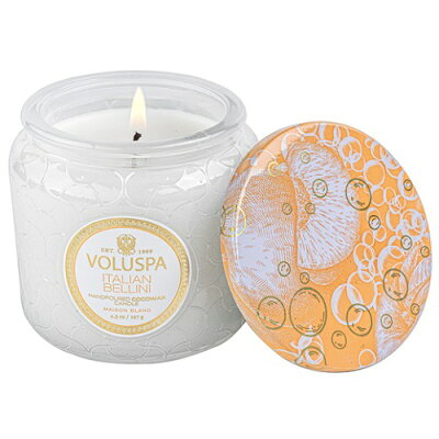 【正規品】VOLUSPA(ボルスパ)MAISON BLANC(メゾンブラン)プティジャーキャンドル(アロマキャンドル)【イタリアンベッリーニ】アメリカ製 人気 ココナッツワックスブレンド グラスキャンドル プレゼント 女性 ギフト 贈り物 男性 誕生日 オシャレ 携帯 持ち運び
